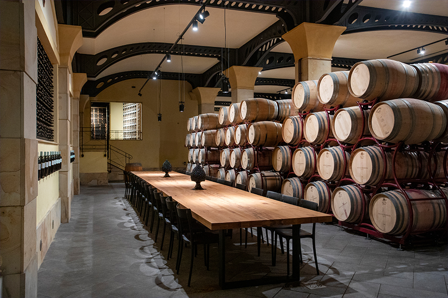 Duca di Salaparuta Vinification wooden barrels
