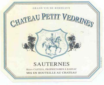 Chateau Petit Vedrines label