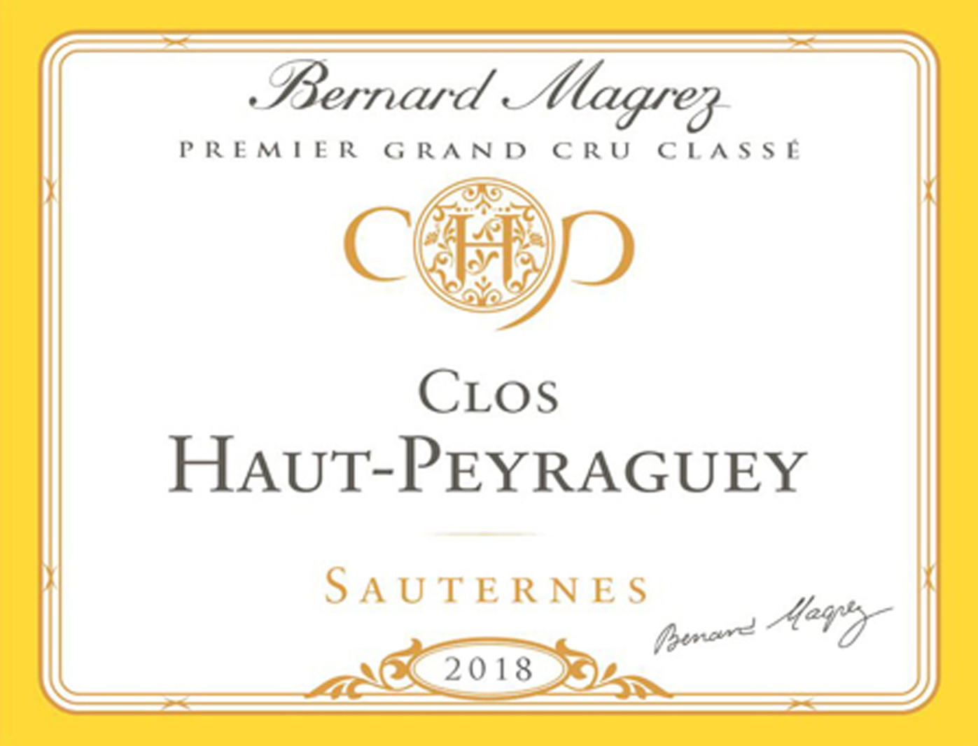 Clos Haut Peyraguey label