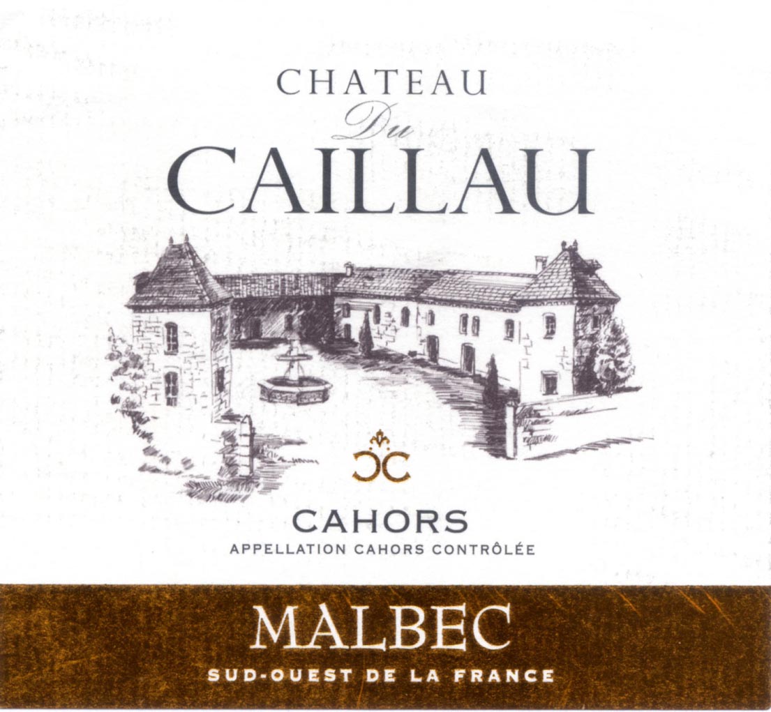 Chateau Du Caillau - Malbec Cahors label