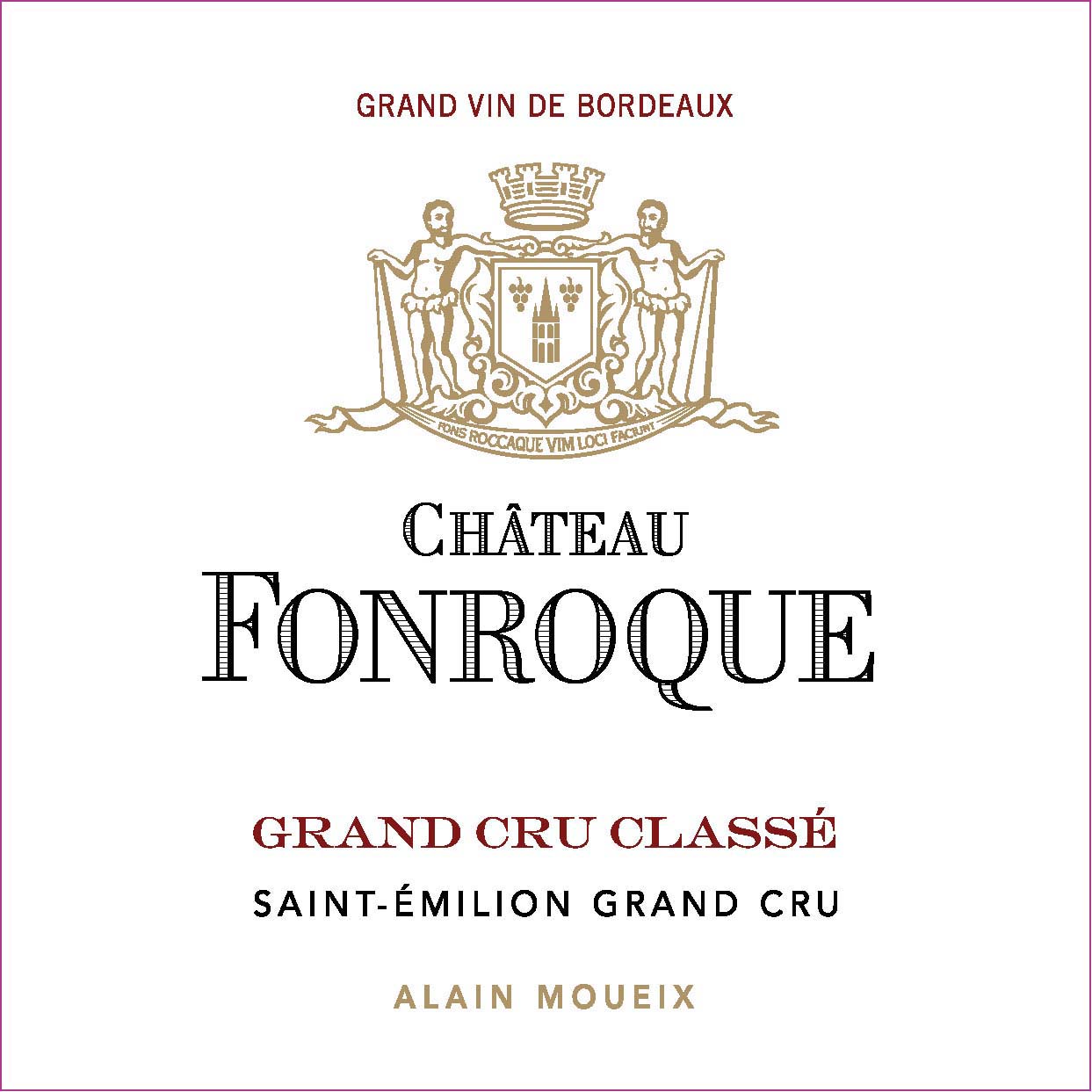 Chateau Fonroque label
