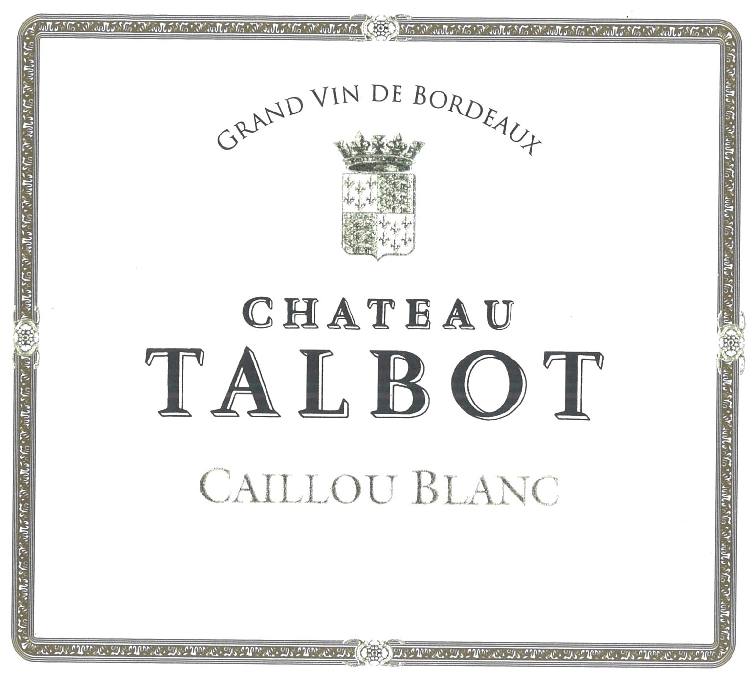 Chateau Talbot - Caillou Blanc label