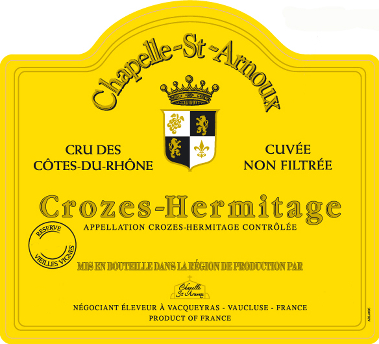Chapelle-St-Arnoux - Crozes-Hermitage label