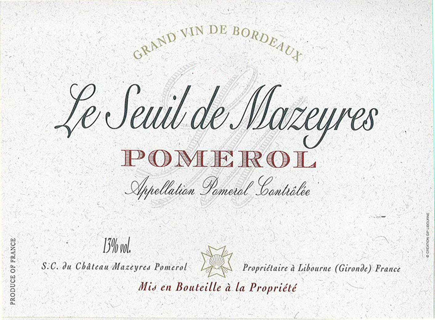 Le Seuil de Mazeyres label