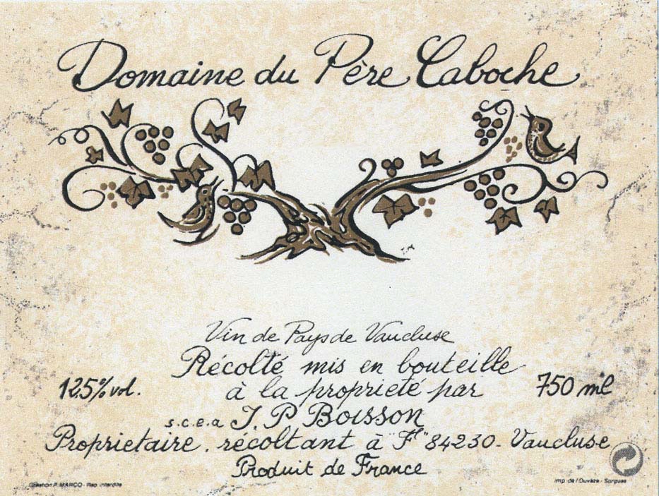 Domaine du Pere Caboche - Le Petit Caboche - Blanc label