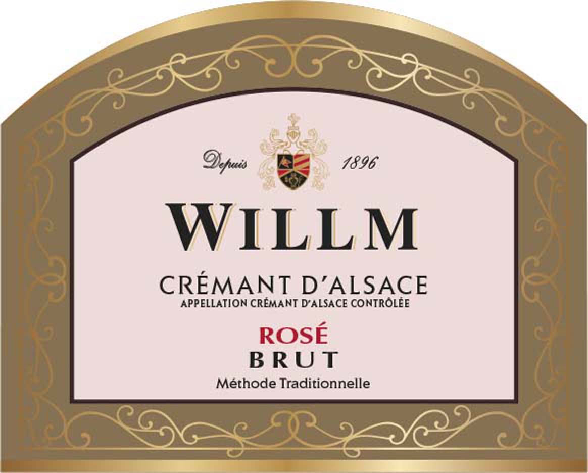 Alsace Willm - Brut Rose label