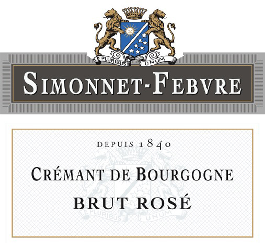 Simonnet-Febvre - Cremant Rose label