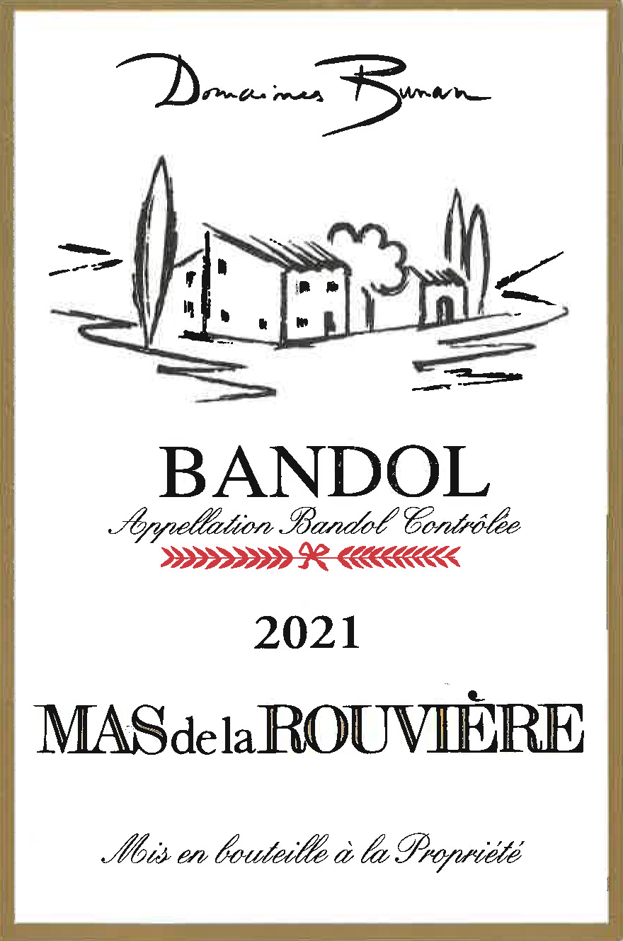 Domaines Bunan - Mas de la Rouviere - Bandol - Rose label