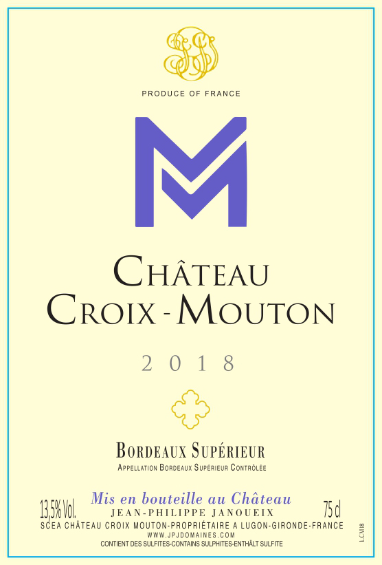 Chateau Croix-Mouton label