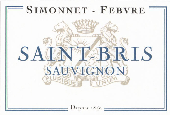 Simonnet-Febvre - St Bris - Sauvignon Blanc label