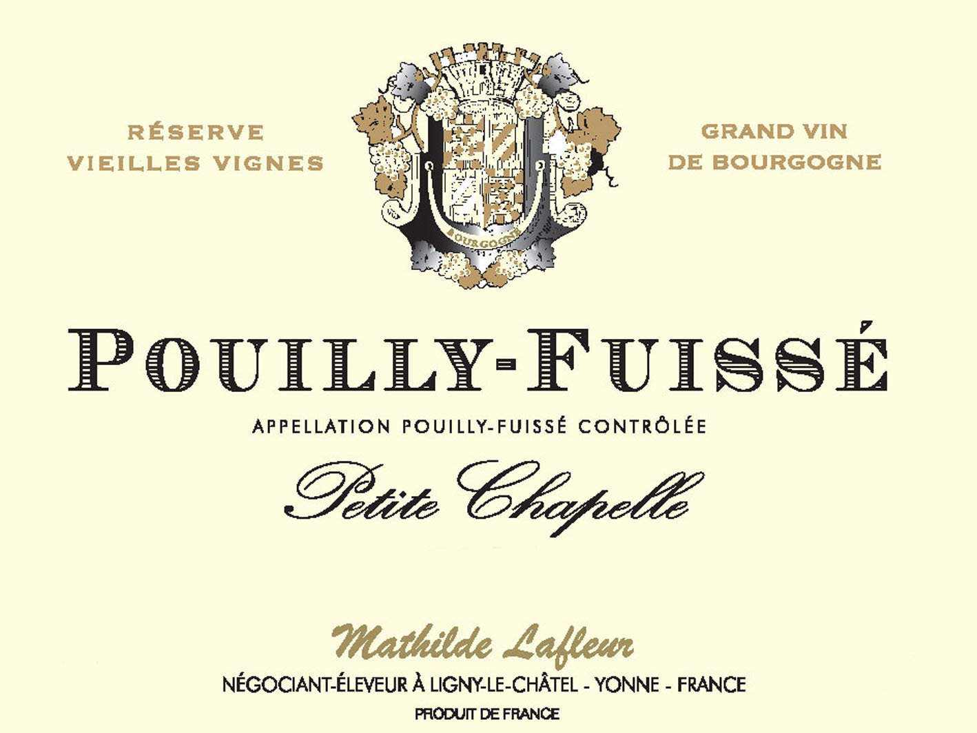 Petite Chapelle - Pouilly Fuisse label