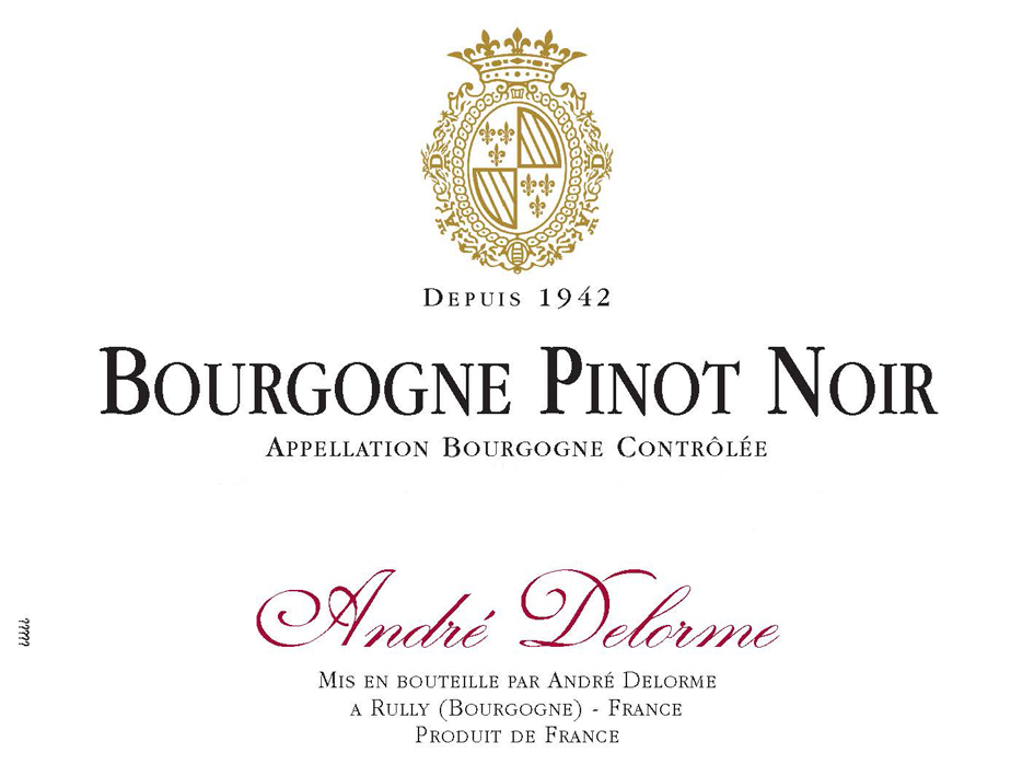 Andre Delorme - Bourgogne Pinot Noir label