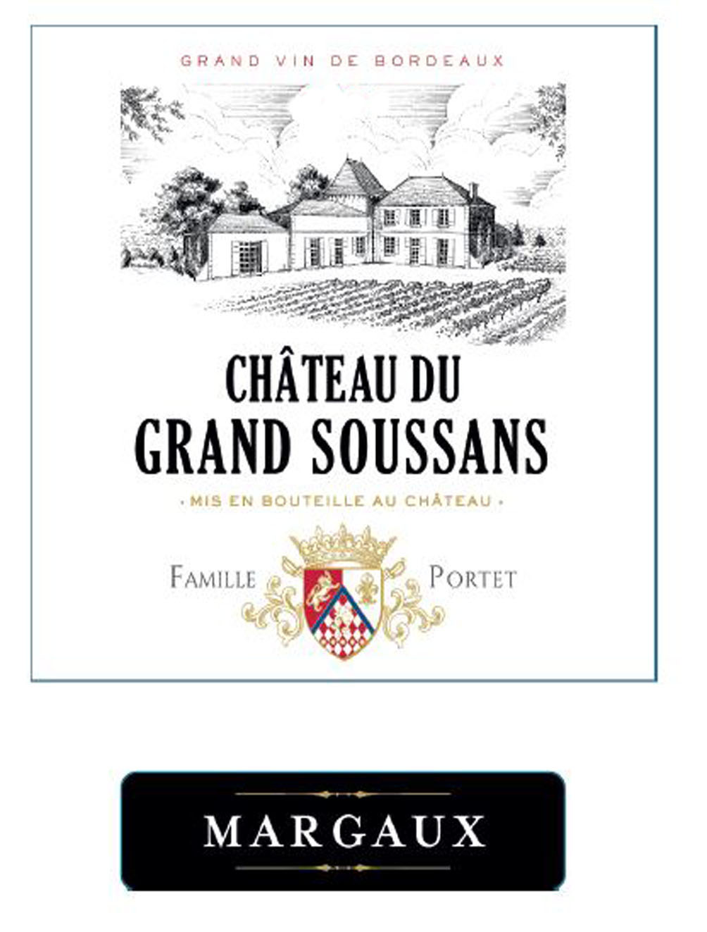 Chateau Du Grand Soussans label