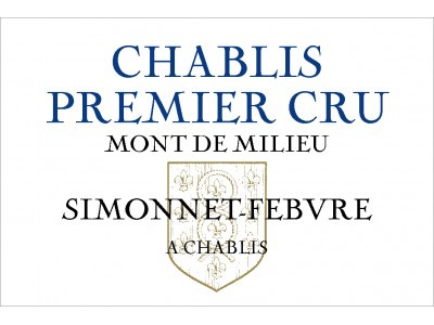 Simonnet Febvre - Chablis 1er Cru -Mont du Milieu label