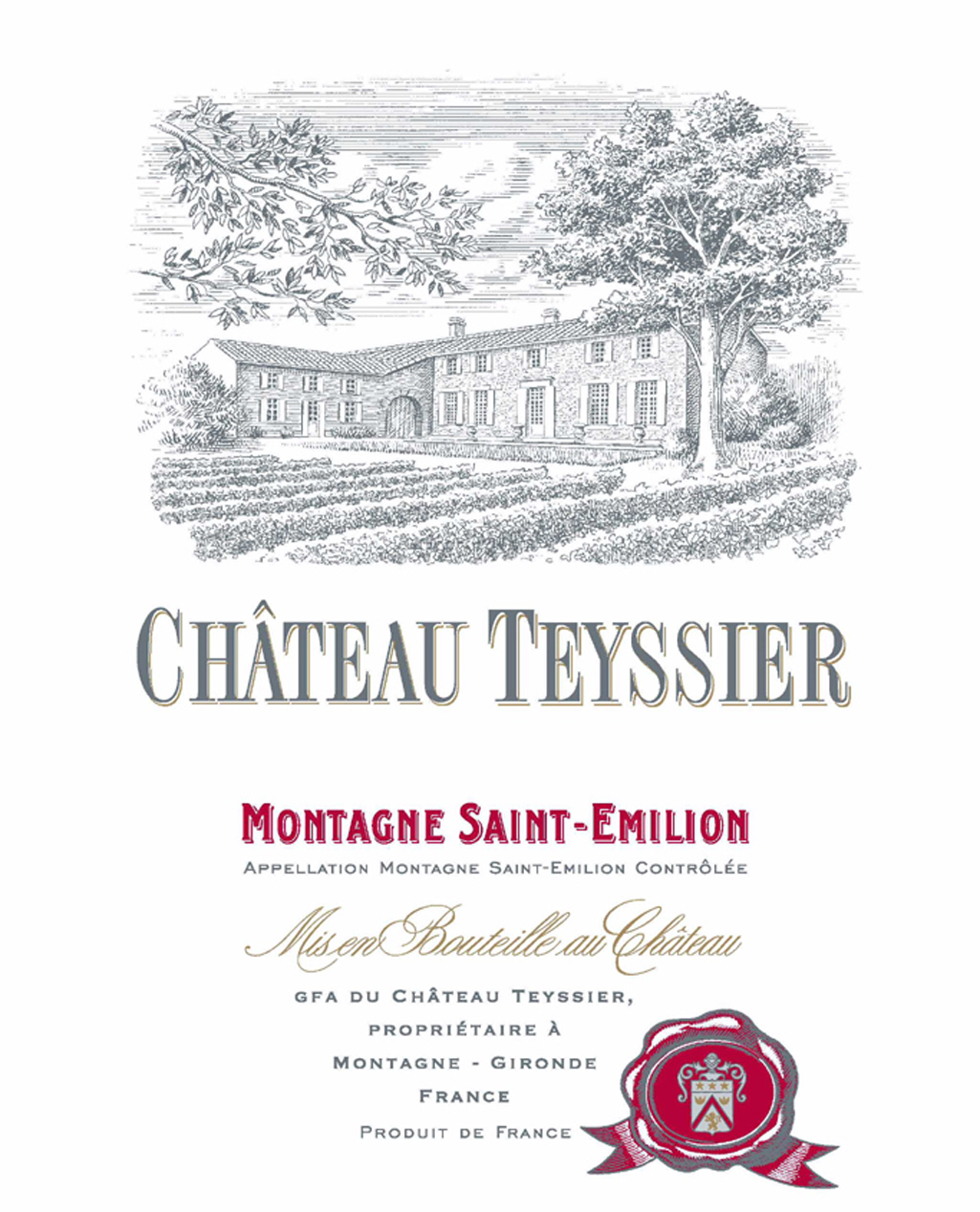Chateau Teyssier - Montagne Saint Emilion label