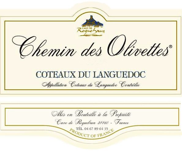 Cave de Roquebrun - Chemin des Olivettes label