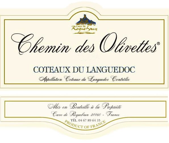Cave de Roquebrun - Chemin des Olivettes label