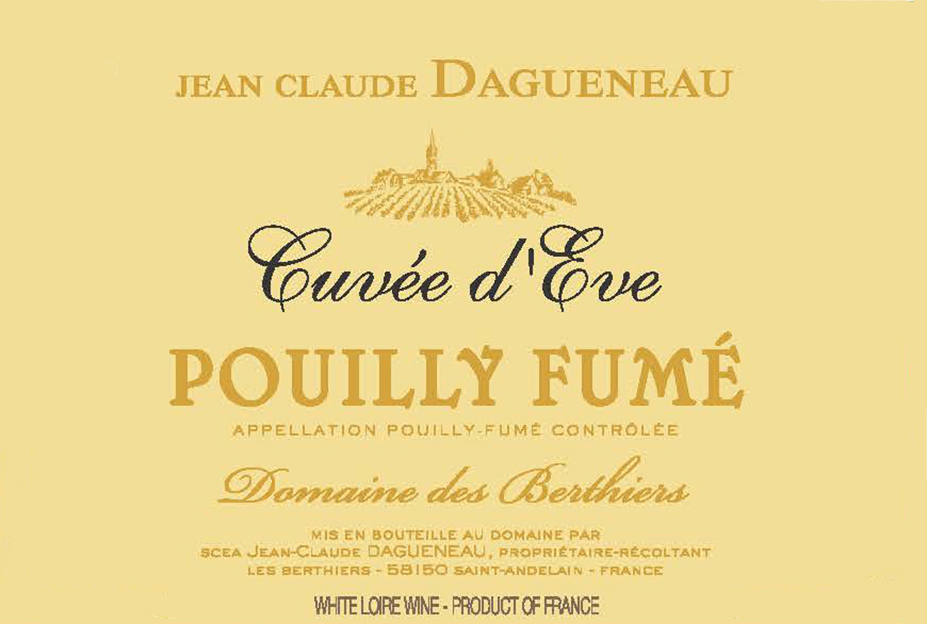 Jean Claude Dagueneau - Cuvee d'Eve label