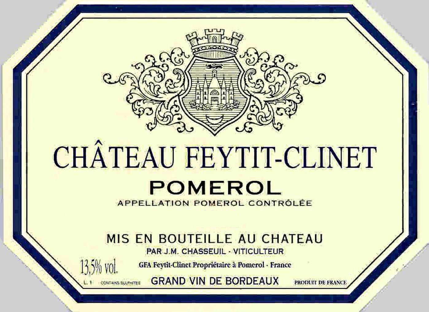 Chateau Feytit-Clinet label