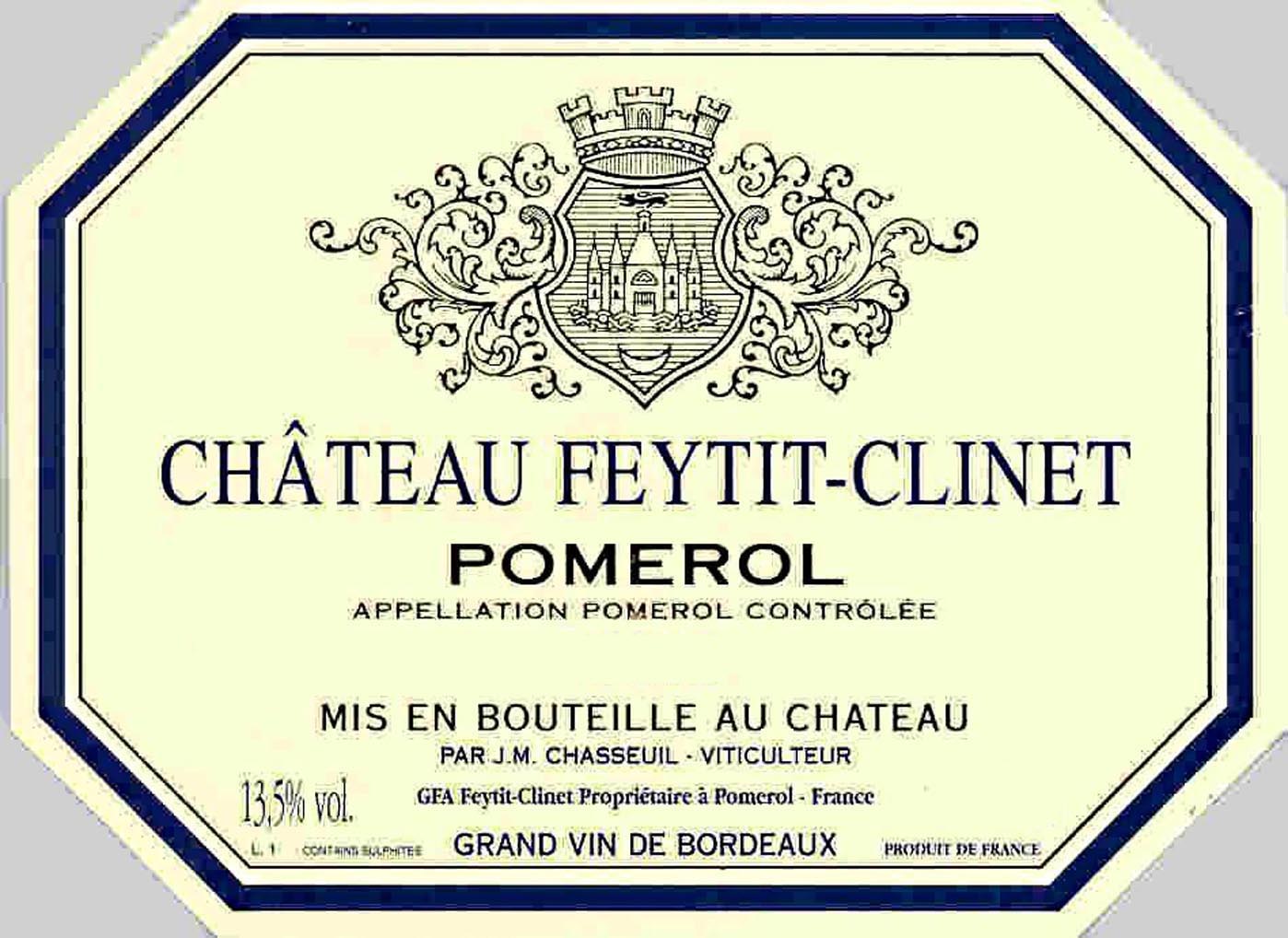 Chateau Feytit-Clinet label
