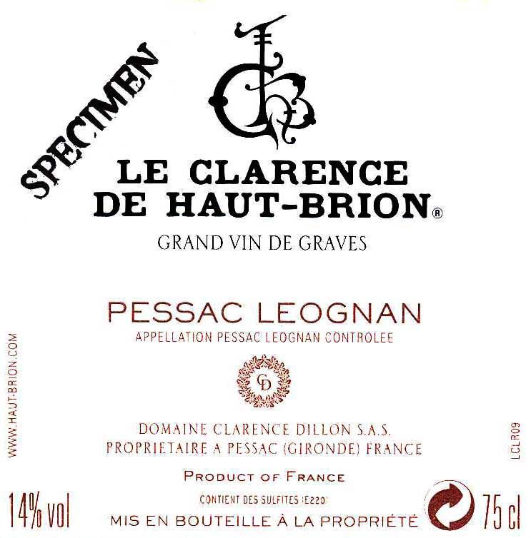 Le Clarence de Haut-Brion label