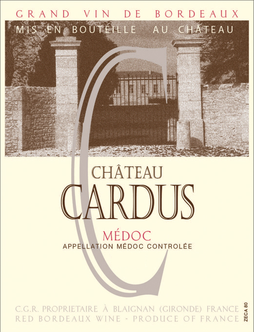 Chateau Cardus label