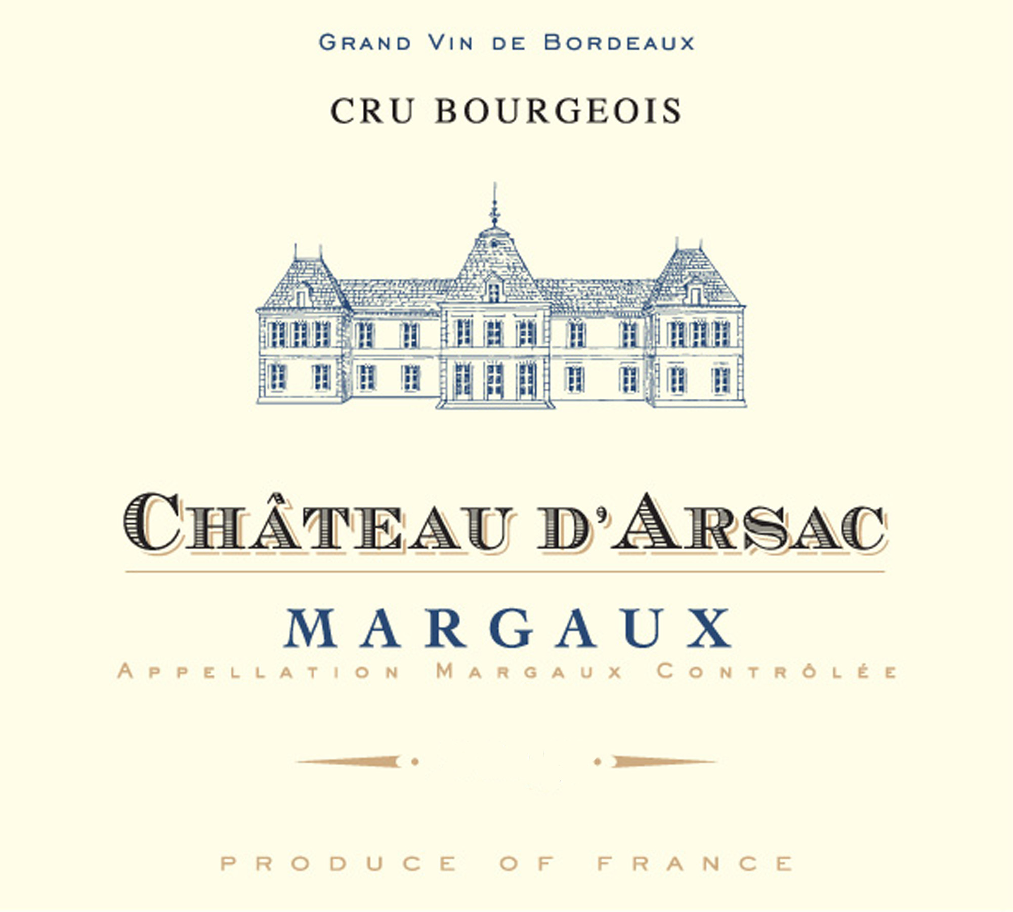 Chateau D'Arsac label