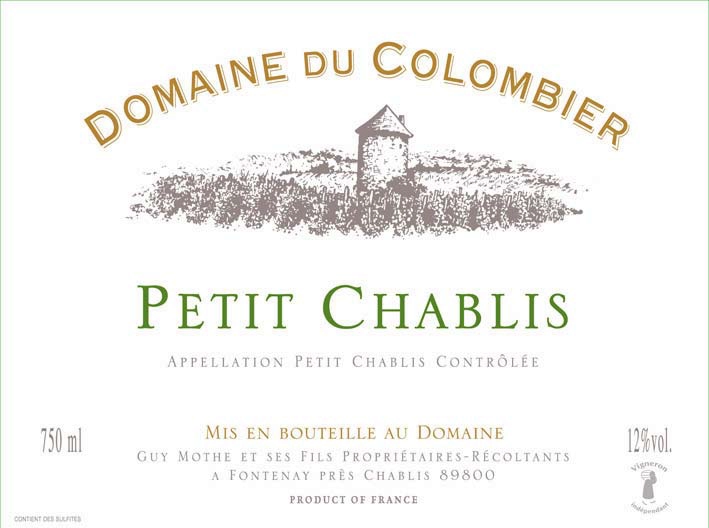 Domaine du Colombier - Petit Chablis label