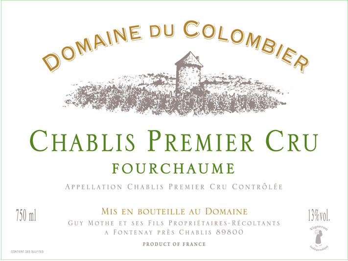 Domaine du Colombier - Chablis 1er Cru Fourchaume label