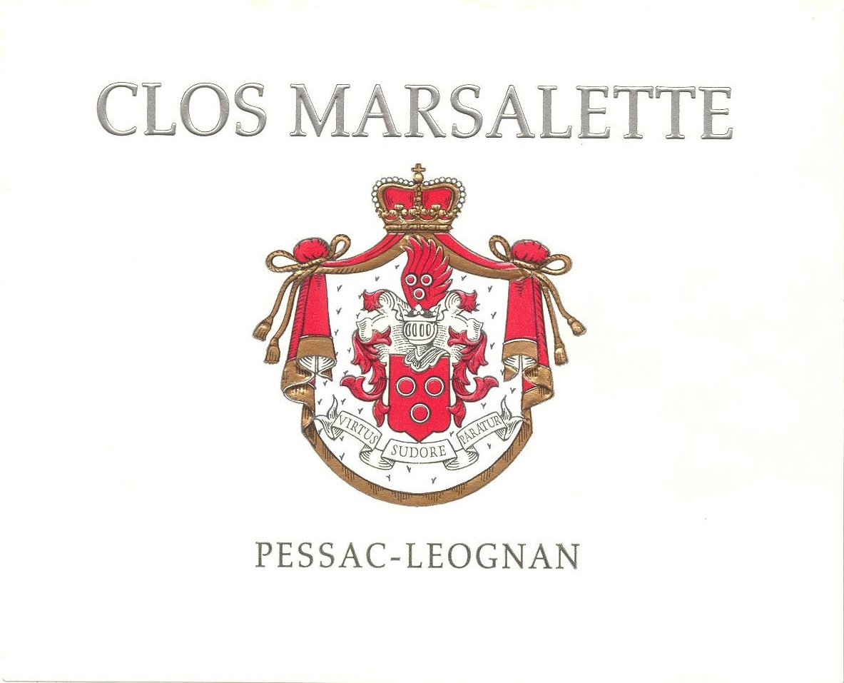 Clos Marsalette Blanc label