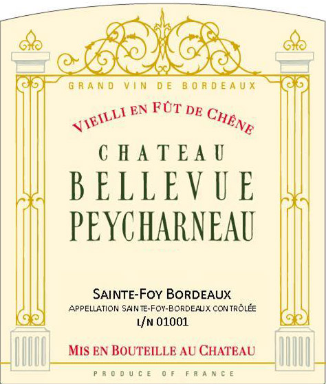 Chateau Bellevue Peycharneau label