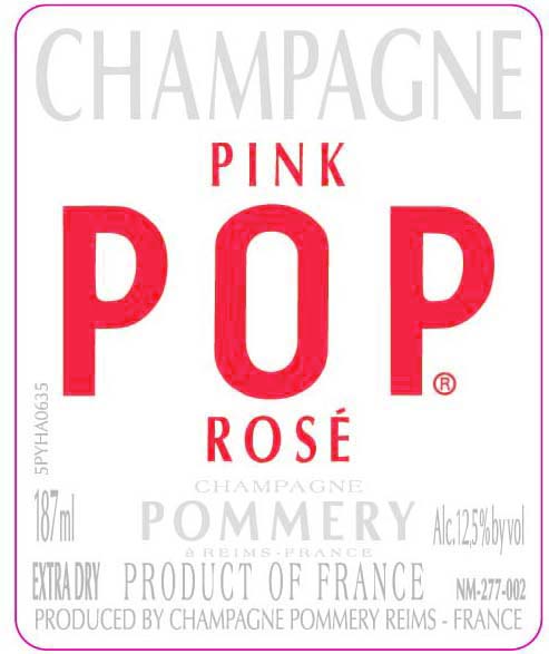 Pommery - Pink POP label