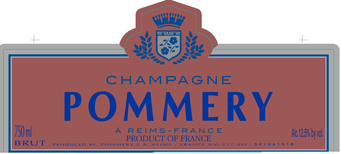 Pommery - Brut Rose label