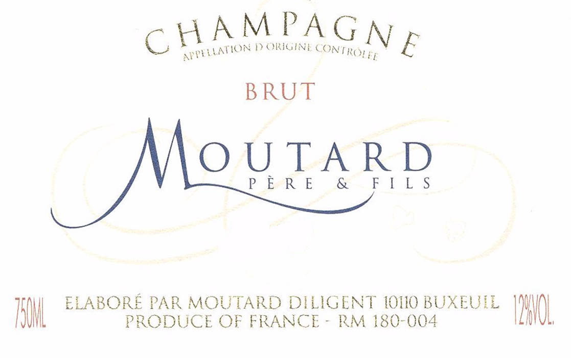 Champagne Moutard - Brut label