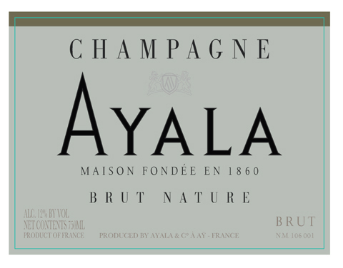 Champagne Ayala - Brut Nature label