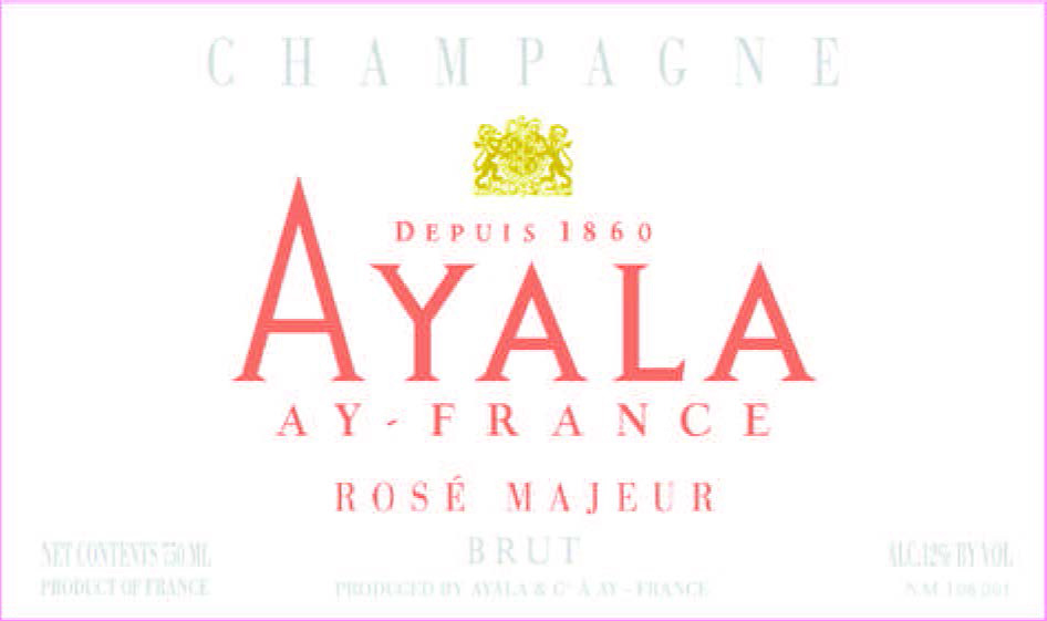 Champagne Ayala - Rose Majeur label