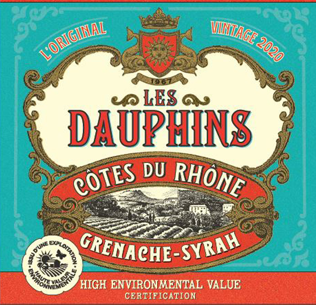 Les Dauphins - Cotes Du Rhone - Red label