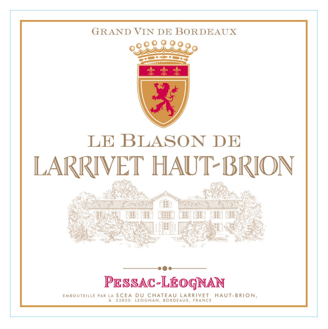 Le Blason de Larrivet Haut-Brion label
