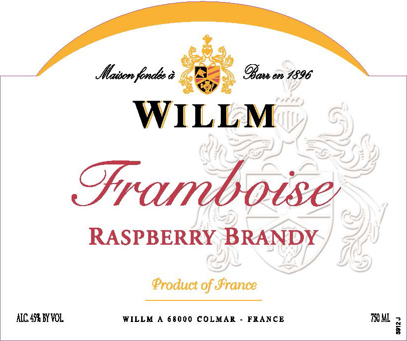 Willm - Framboise - Raspberry Brandy label