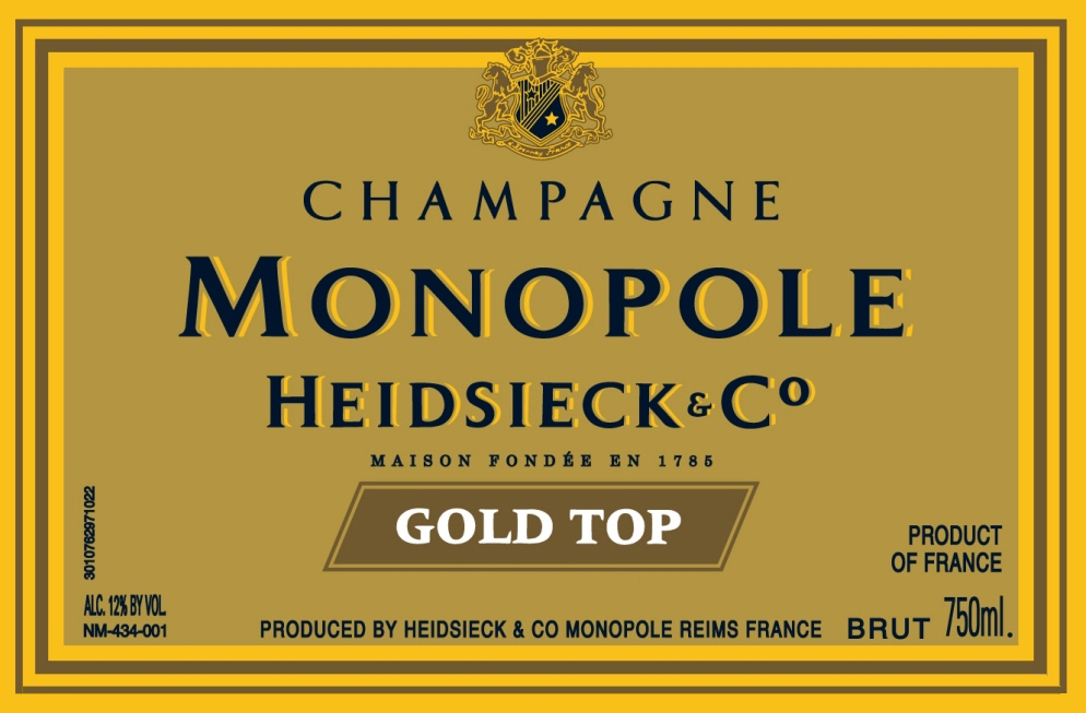 Heidsieck & Co. Monopole - Gold Top label