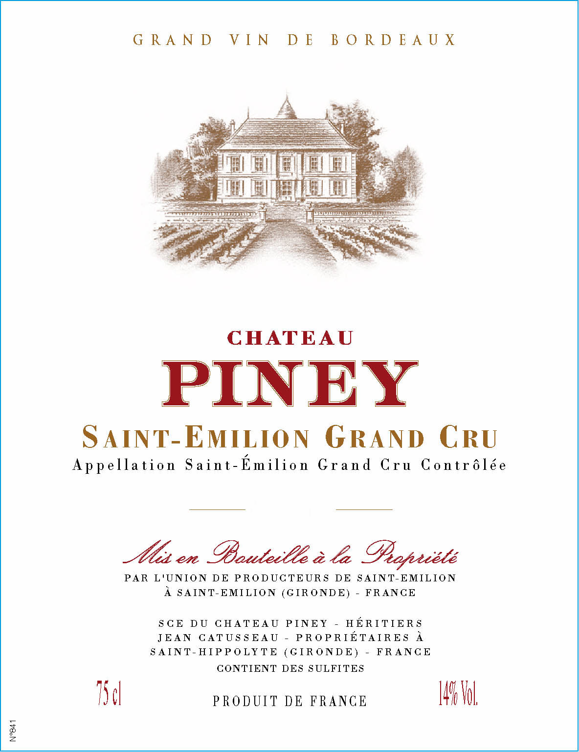 Chateau Piney label