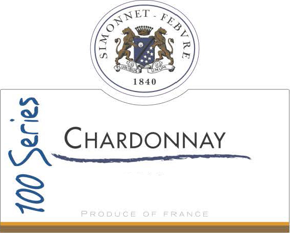 Simonnet Febvre - Chardonnay - 100 Series label