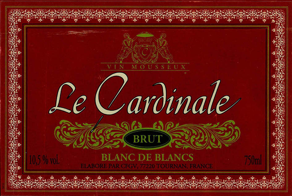 Le Cardinale - Blanc de Blancs label