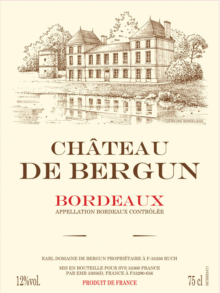 Chateau De Bergun label