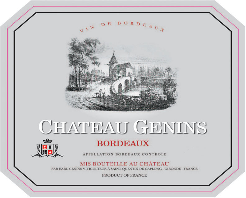 Chateau Genins label