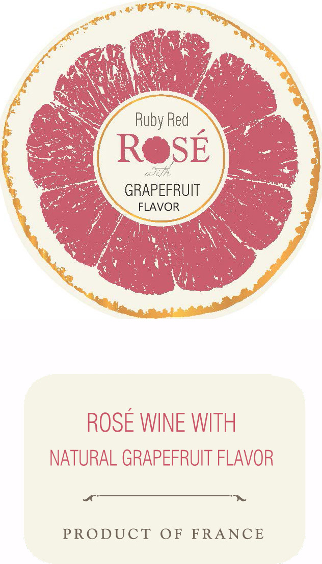 Ruby Red First Press Rosé label