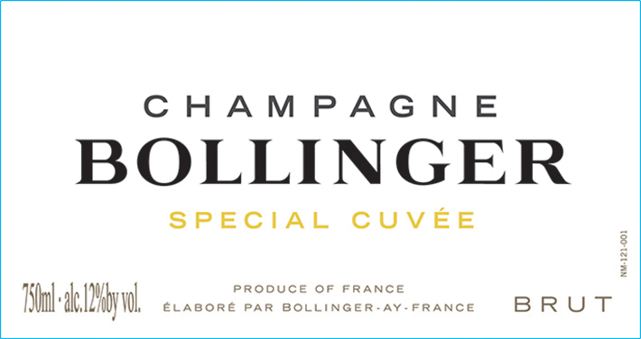 Bollinger - Special Cuvee label