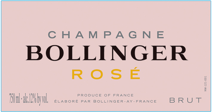 Bollinger - Rose label