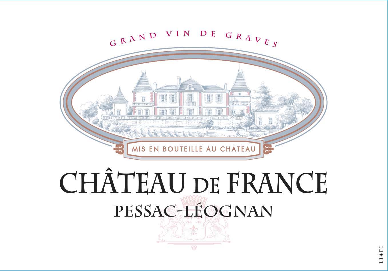 Chateau de France Rouge label