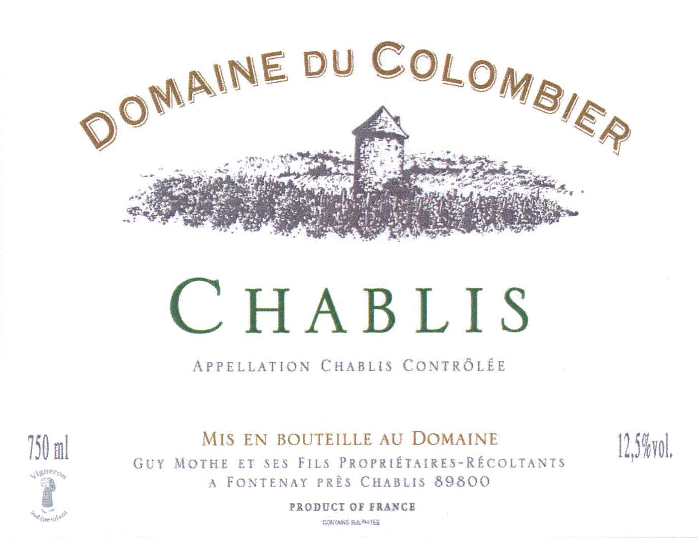 Domaine du Colombier - Chablis label